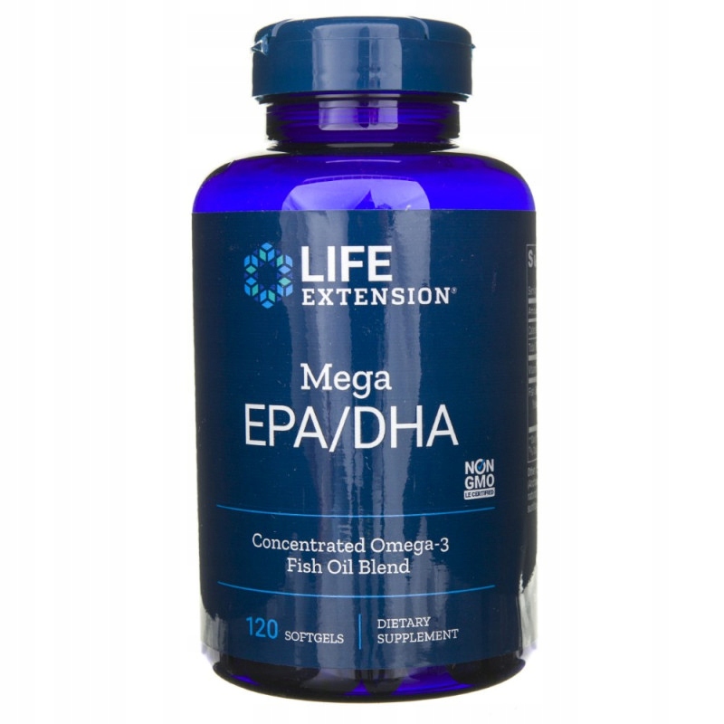 LIFE EXTENSION Mega EPA/DHA kwasy omega-3 kapsułki 120 szt.