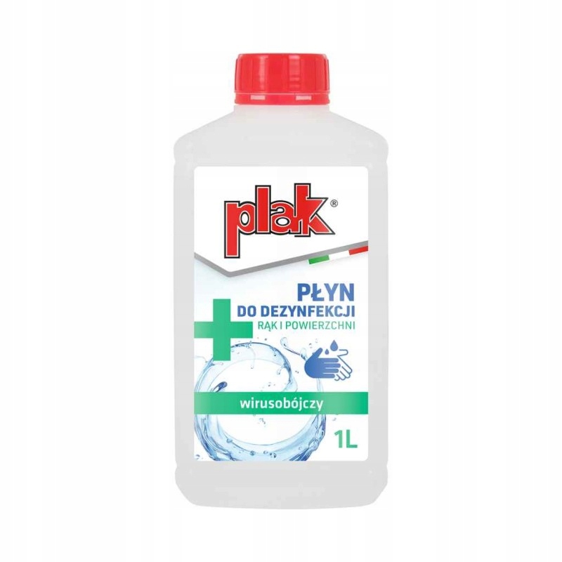 PLAK Płyn do dezynfekcji powierzchni wiruso-bakterio-grzybobójczy 1l