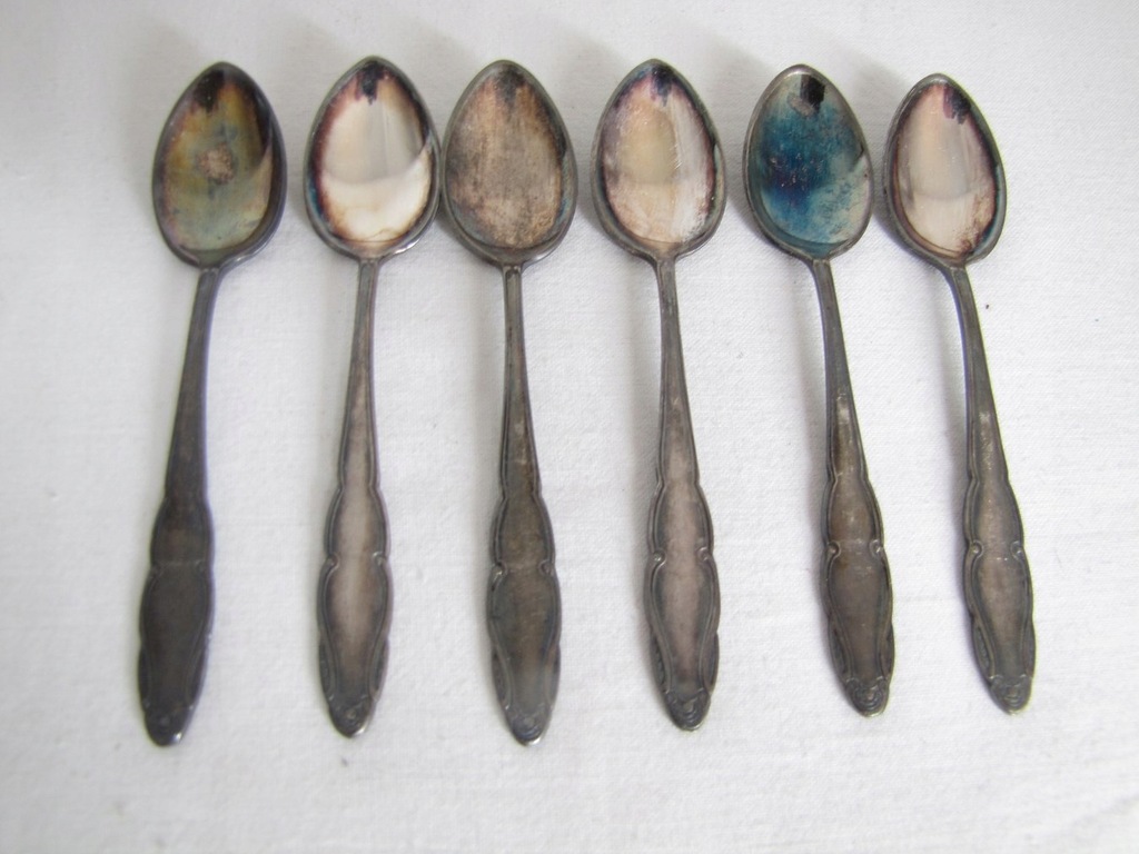 ŁYŻECZKI DO KAWY 6 SZT BR HENNEBERG WARSZAWA NIEUŻYWANE