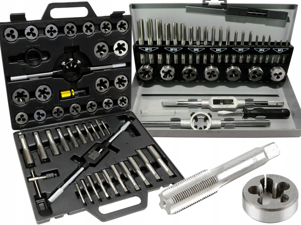 набор метчиков tap die set. набор метчиков и плашек м3-м16 (36пр. Rockforce rf-b110-1 набор метчиков. набор метчиков и плашек, 110 предметов gigant std110. набор метчиков и плашек профессиональный.