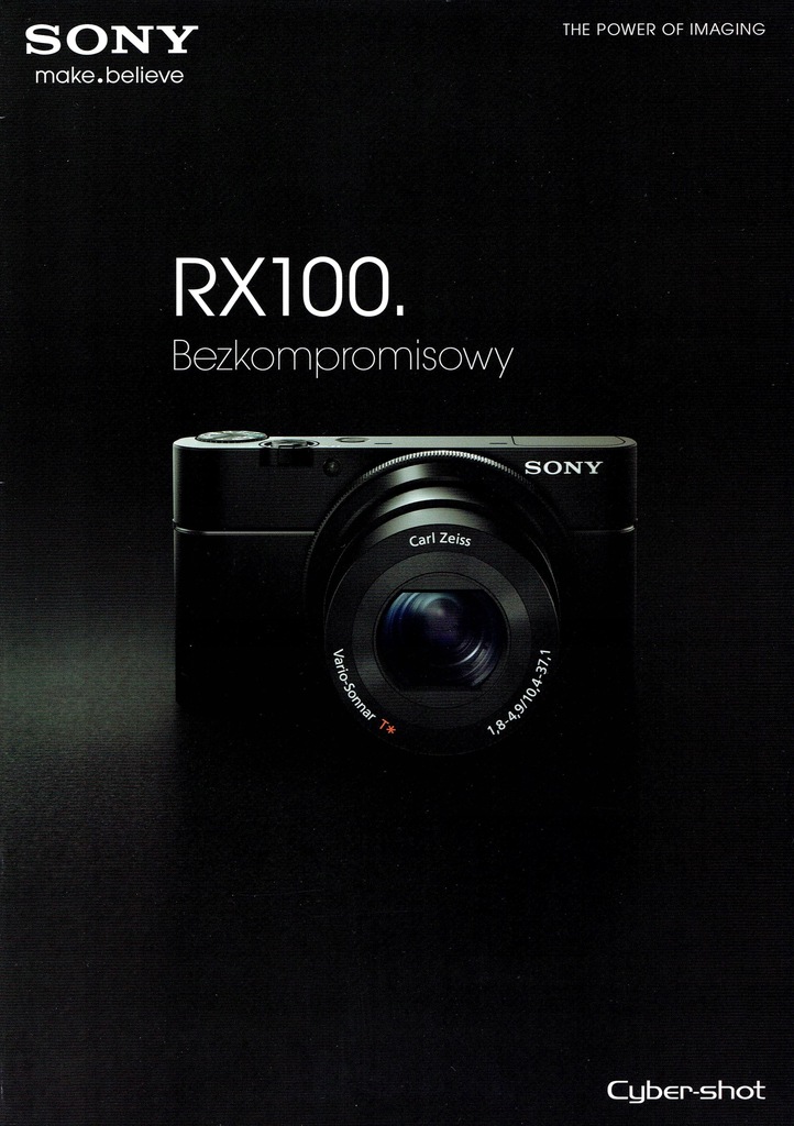 SONY RX100 Cyber-shot - folder / katalog - 2012 r.