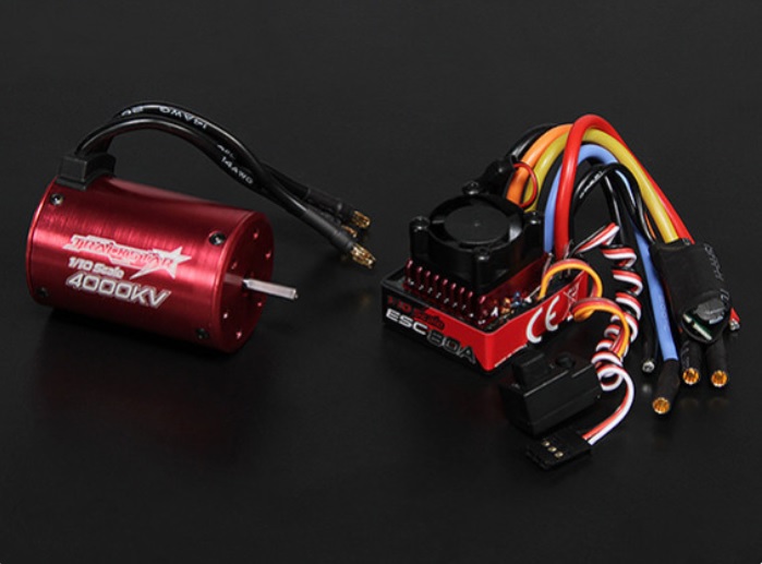 Silnik + ESC Turnigy TrackStar 1/10 4000KV/80A