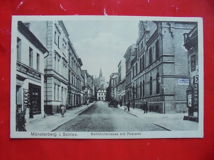 ZIĘBICE MUNSTERBERG UL.DWORCOWA POCZTA 1929 RRRR