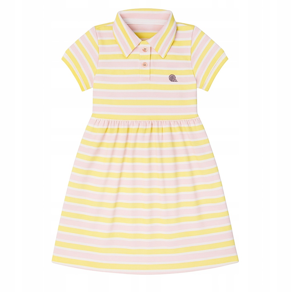 TuSzyte | Sukienka dziewczęca polo, bawełna R.128/134