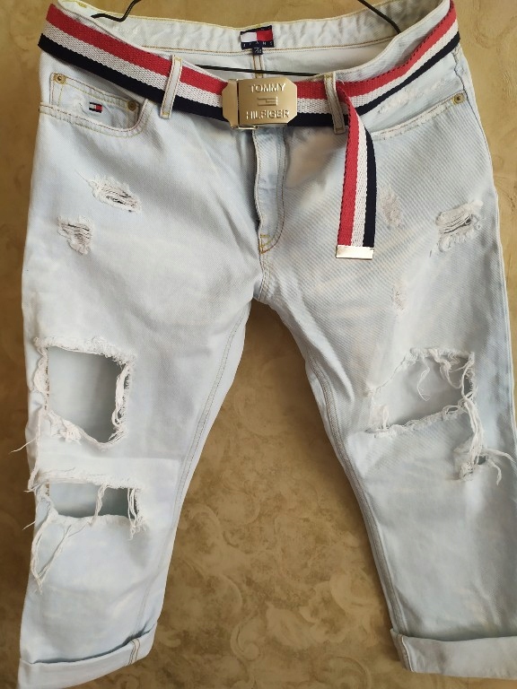 Tommy Hilfiger oryginalne spodnie jeans dziury