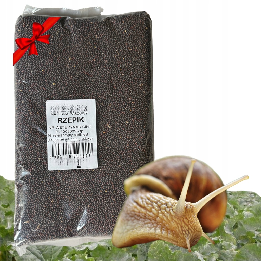 RZEPIK 1kg PASZOWY DLA ŚLIMAKÓW POPLON CAŁOROCZNY ZA PERKO DO SAD OGRÓD