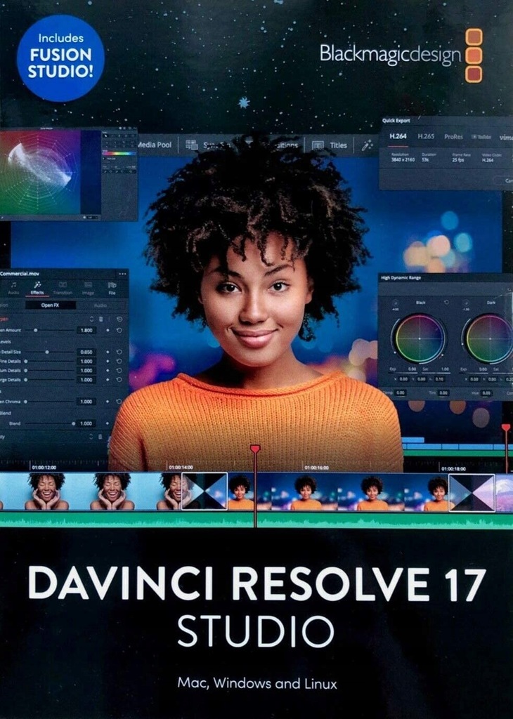 Blackmagic DaVinci Resolve 18 Licencja 2xPC Plomba