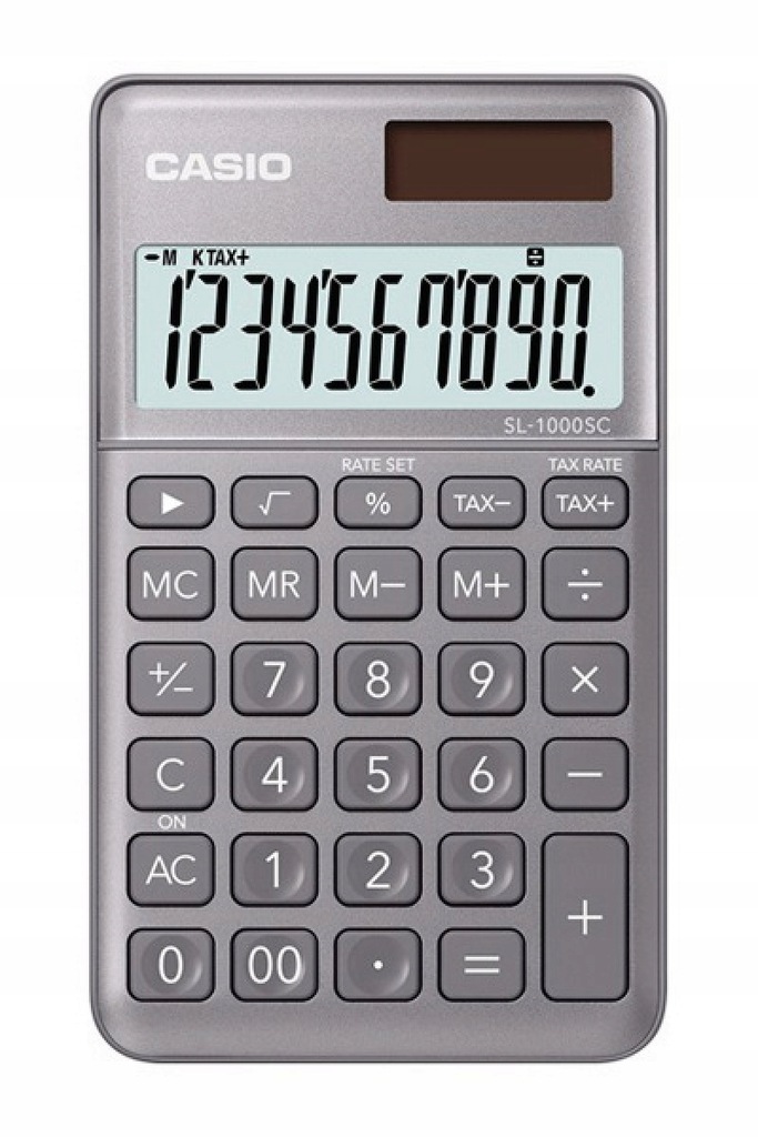 Kalkulator kieszonkowy SL-1000SC-GY-S 10-cyfrowy