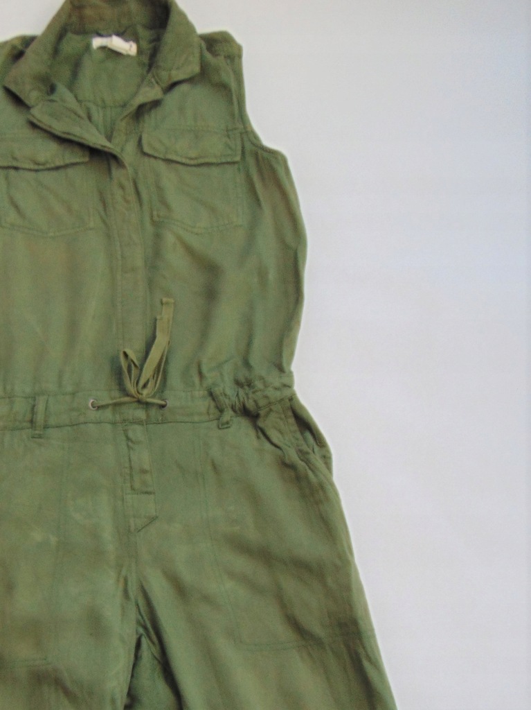 H&M, zielony kombinezon, damski, wygodny r. 40