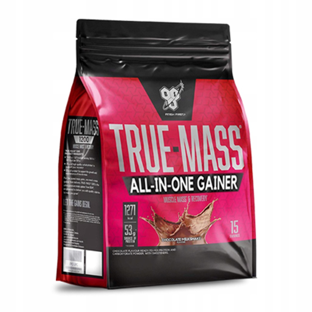 BSN TRUE MASS 4200g GAINER BIAŁKO WĘGLOWODANY MASA