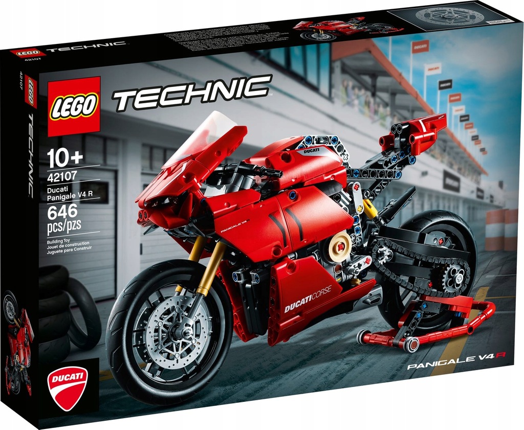 LEGO Technic Ducati Panigale V4 R 42107 - NOWY!