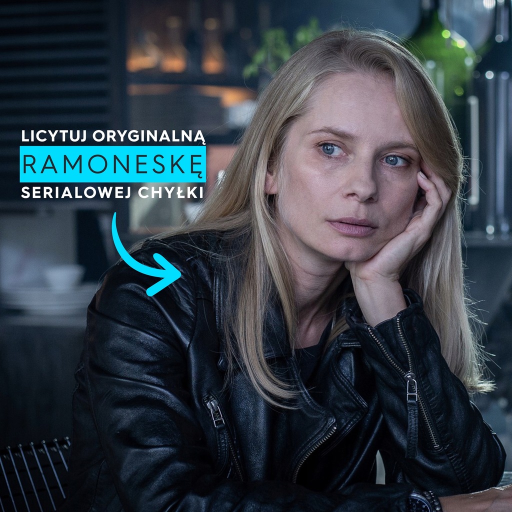 Czarna Skórzana Ramoneska z serialu Chyłka