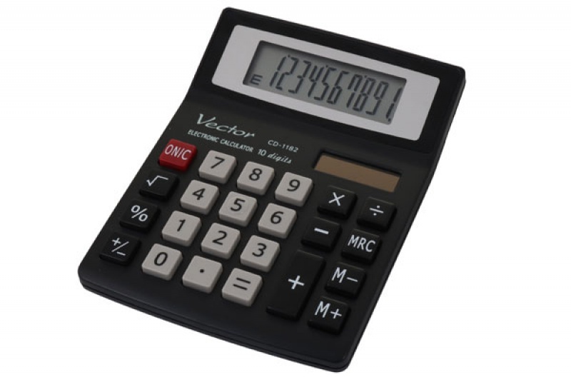 Kalkulator biurowy szkolny VECTOR CD-1182 10 poz.