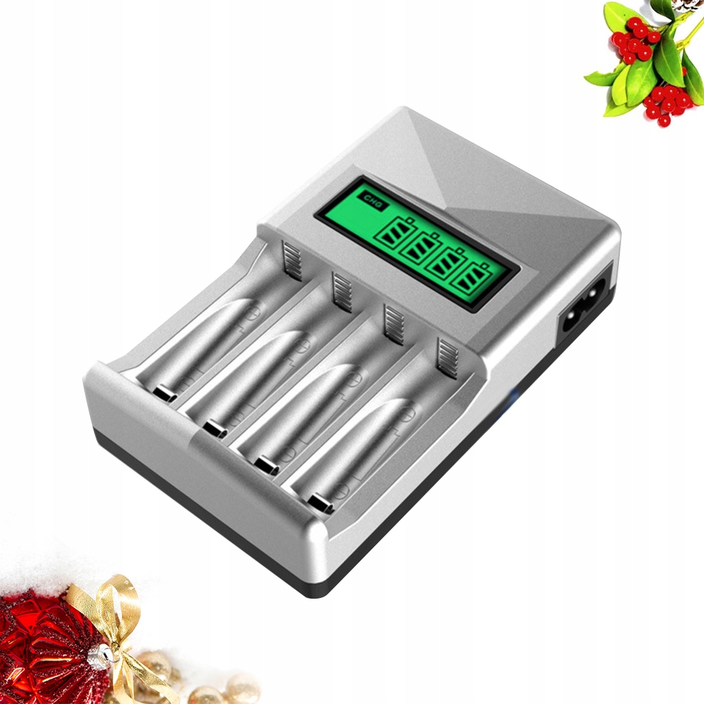 4 Slots AA AAA Battery Charger Smart USB Battery C 9634319038