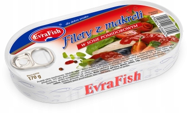 EvraFish Filet z Makreli w sosie Pomidoroym 170g