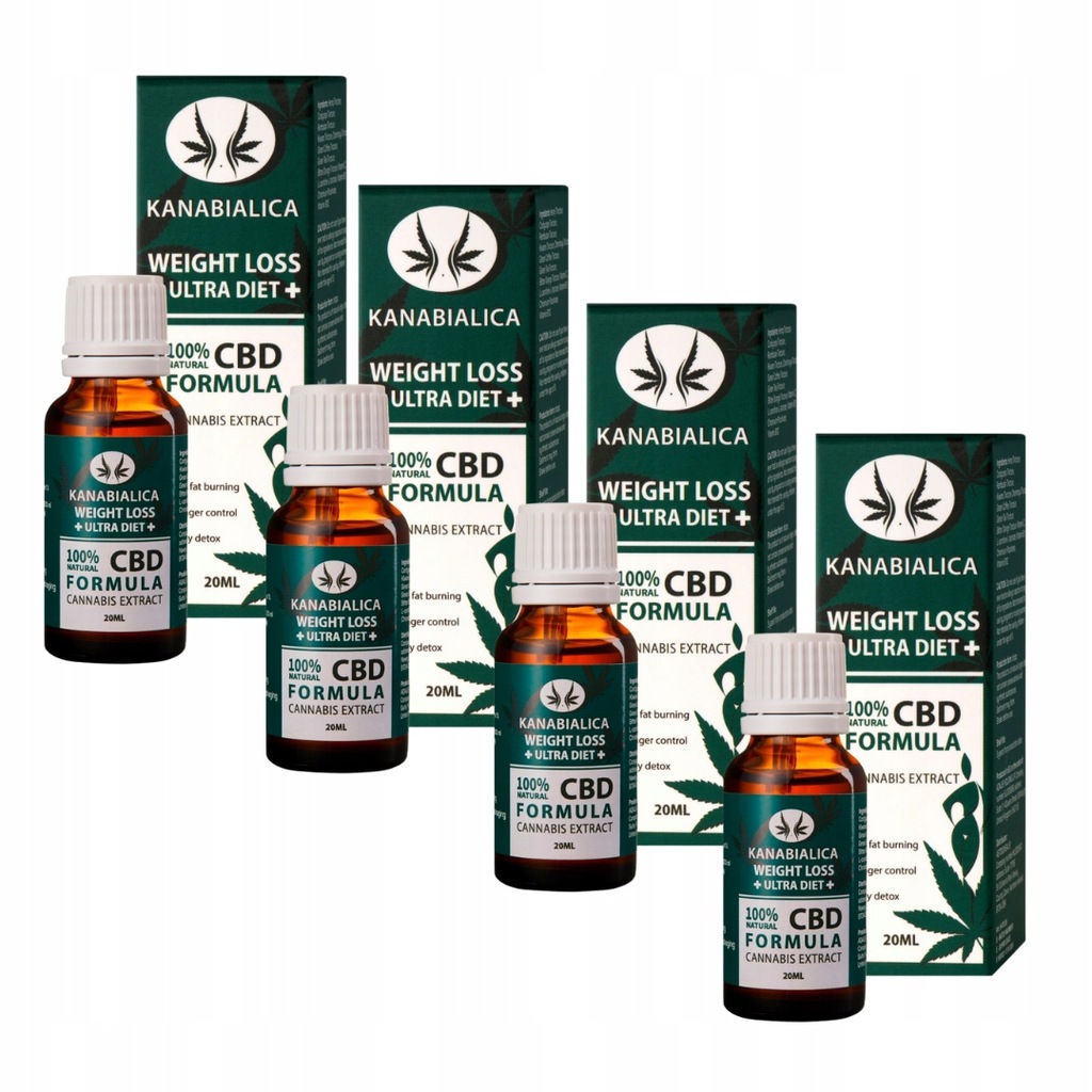 Krople Kanabialica 20 ml | Kontrola wagi | ZESTAW 4x20ml