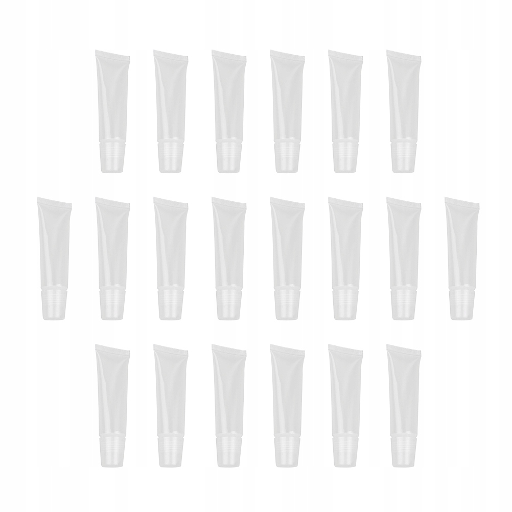 Clear Lip Gloss Tube Container Lid Squeeze 40 Pcs