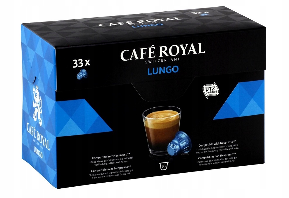 Kapsułki do NESPRESSO Cafe Royal Lungo 33 kapsułki