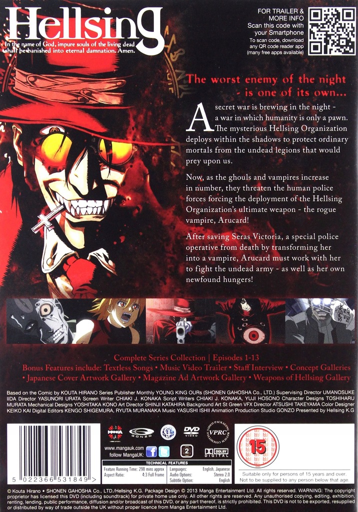 Hellsing The Complete Original Series Collection Oficjalne Archiwum Allegro