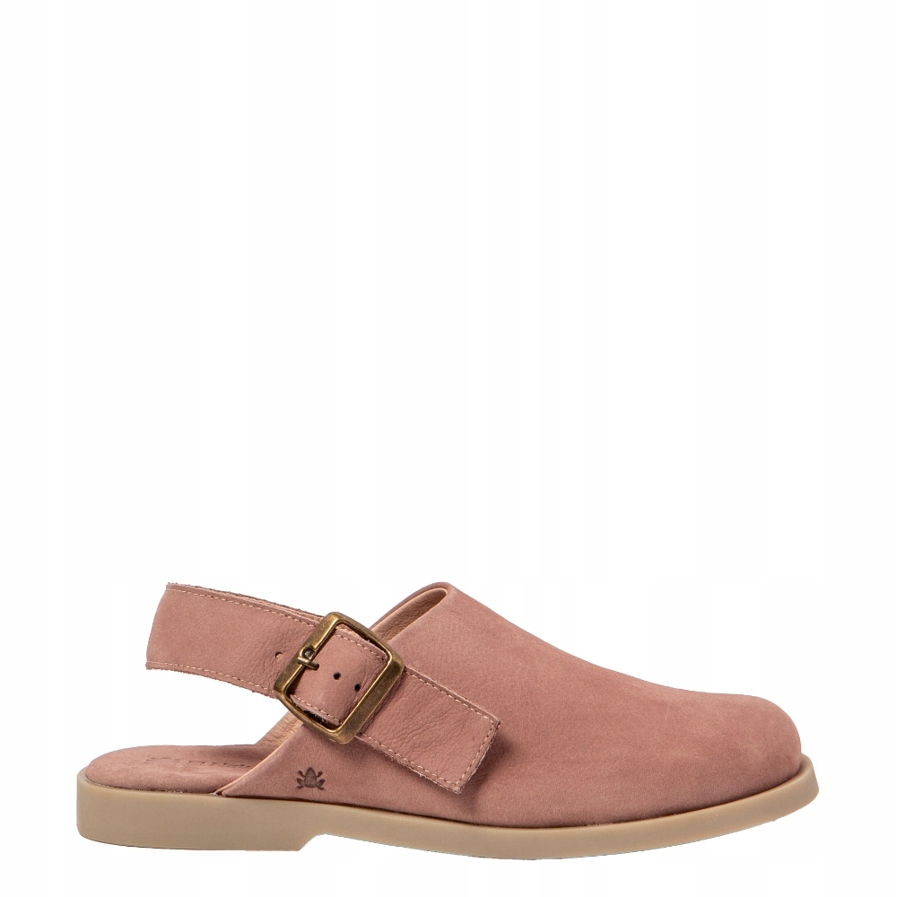 Buty z odkrytą piętą El Naturalista N5871 ARENISCA skórzane Malva Roz.41