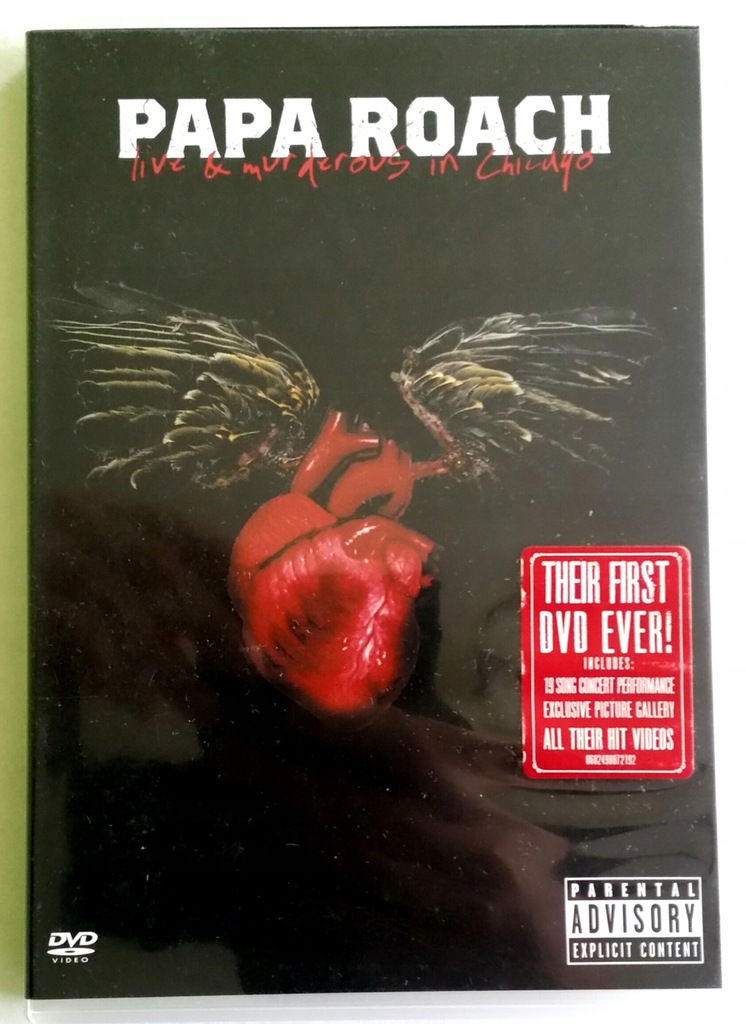 PAPA ROACH LIVE AND MURDEROUS IN CHICAGO DVD 8702625956 oficjalne  archiwum Allegro