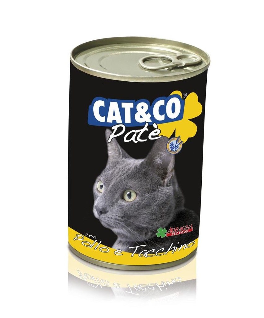 Cat&Co kawałki z kurczakiem i indykiem 400g