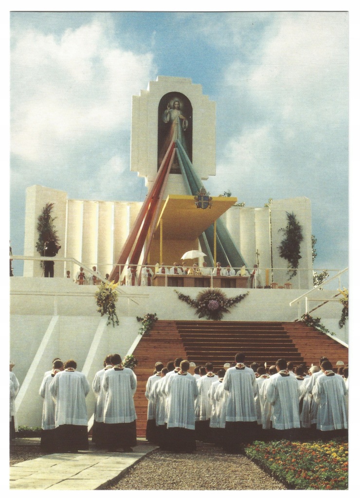 Płock. Wizyta Jana Pawła II 1991 Pl.Celebry Ołtarz