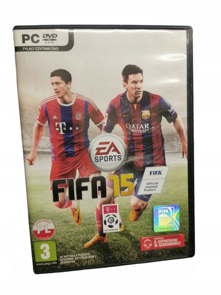 GRA FIFA 15 PREMIEROWE BOX PL PC 2X PŁYTA KLUCZ