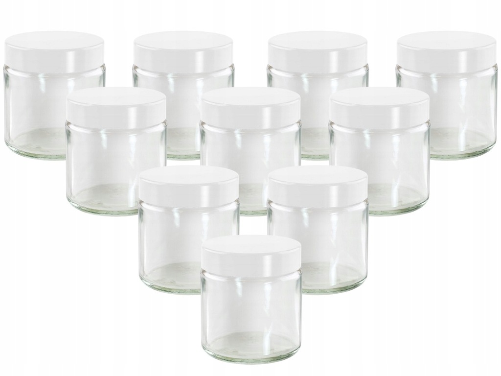 Słoik przezroczysty pojemnik do świec 120ml x10