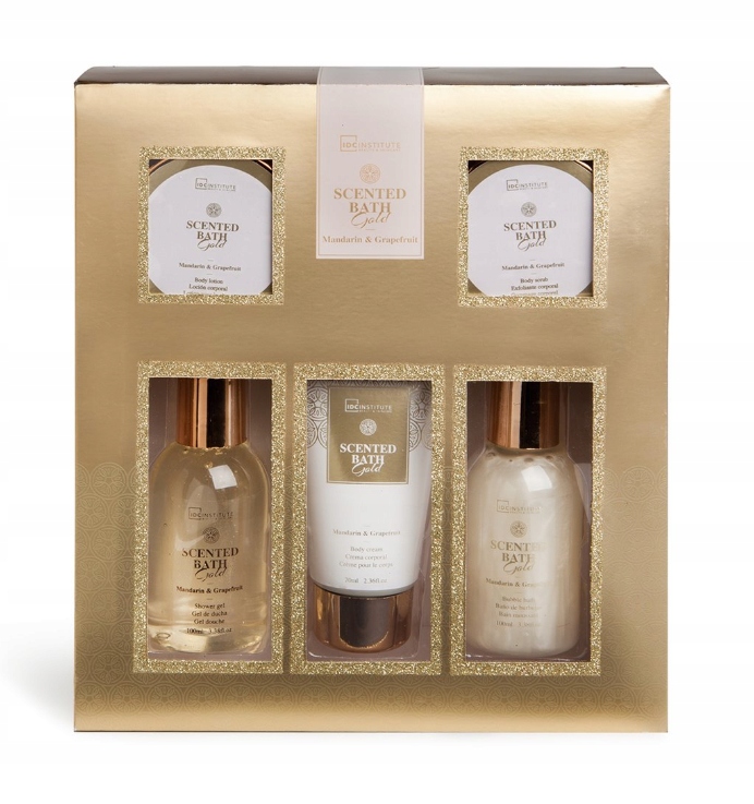 IDC SCENTED BATH GOLD ZESTAW DO PIELĘGNACJI CIAŁA 9106577361