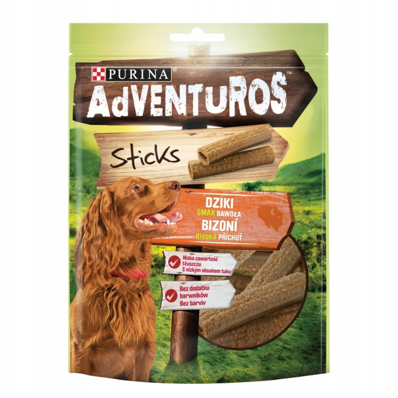 Purina Adventuros sticks o smaku bawoła 120g x 2