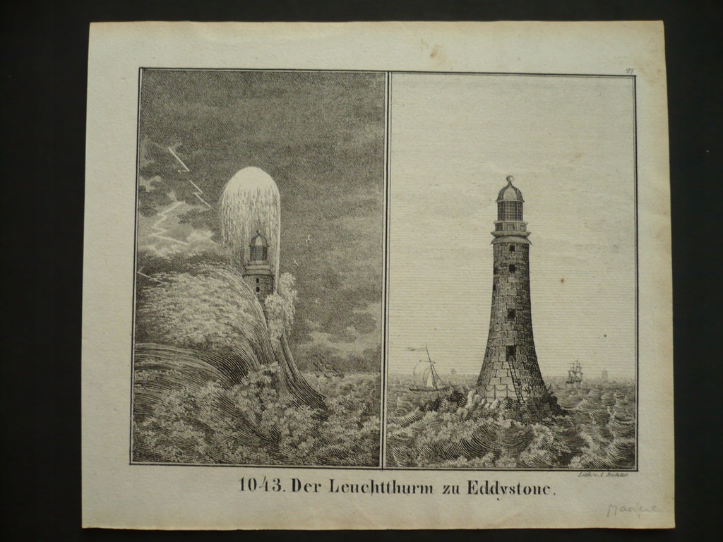 latarnia morska Eddystone, oryg. 1818