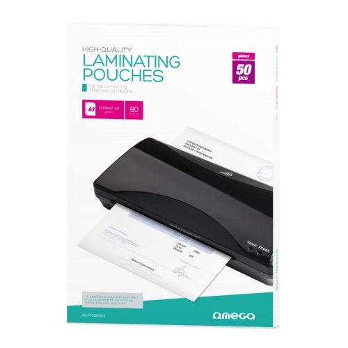 OMEGA LAMINATOR FILM A3 50 PCS 80 MIC [45081]