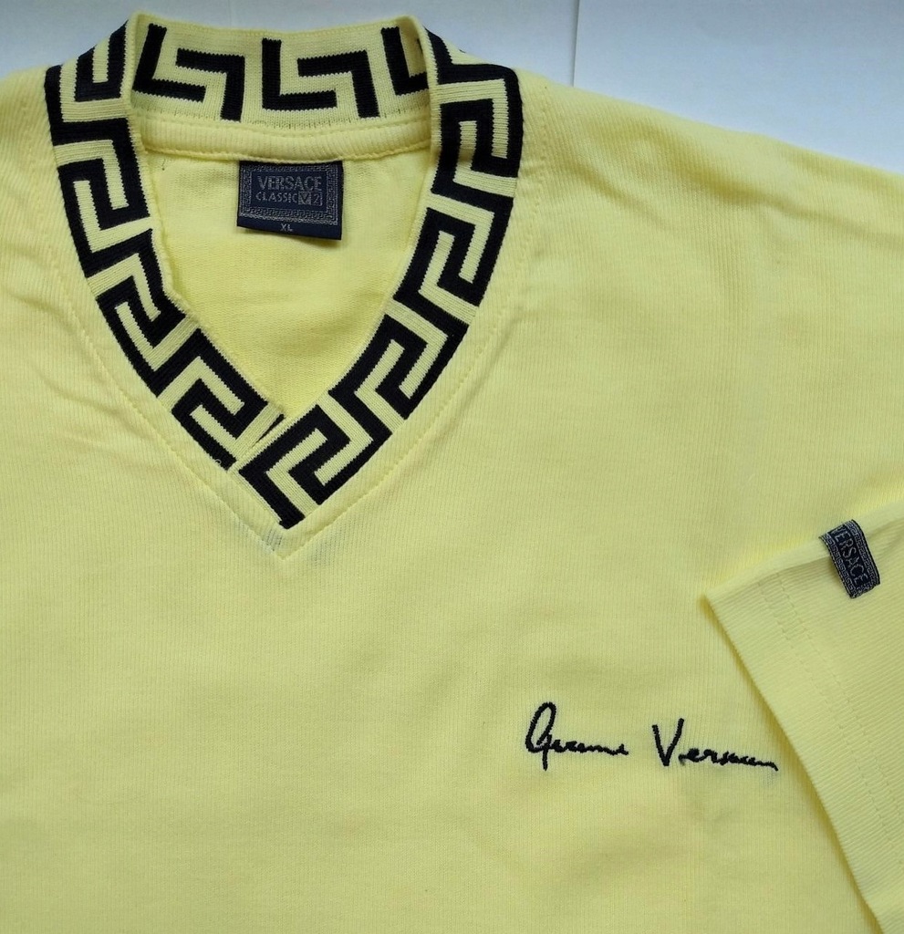 VERSACE T-SHIRT MĘSKA KOSZULKA GREEK KEY + LOGO XL