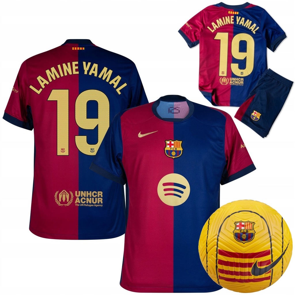 Komplet Strój Nike Fc Barcelona dziecięcy nadruk Lamine
