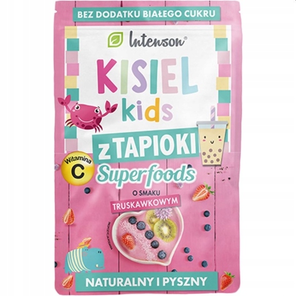 KISIEL Z TAPIOKI TRUSKAWKOWY KIDS 30g Z WITAMINĄ C