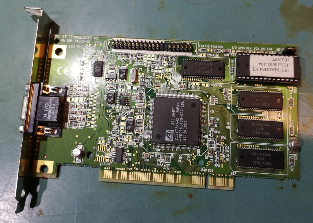 Karta Graficzna VGA PCI ATI MACH64 2MB