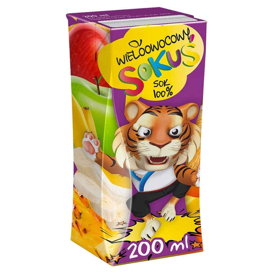 Sok "Sokuś" - Wieloowocowy Sante, 200ml