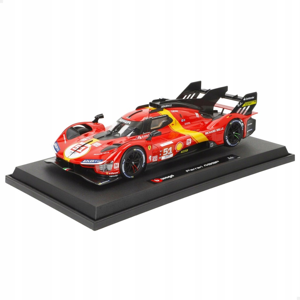 Samochód Bburago Ferrari Racing 499 LMH #51 1:1