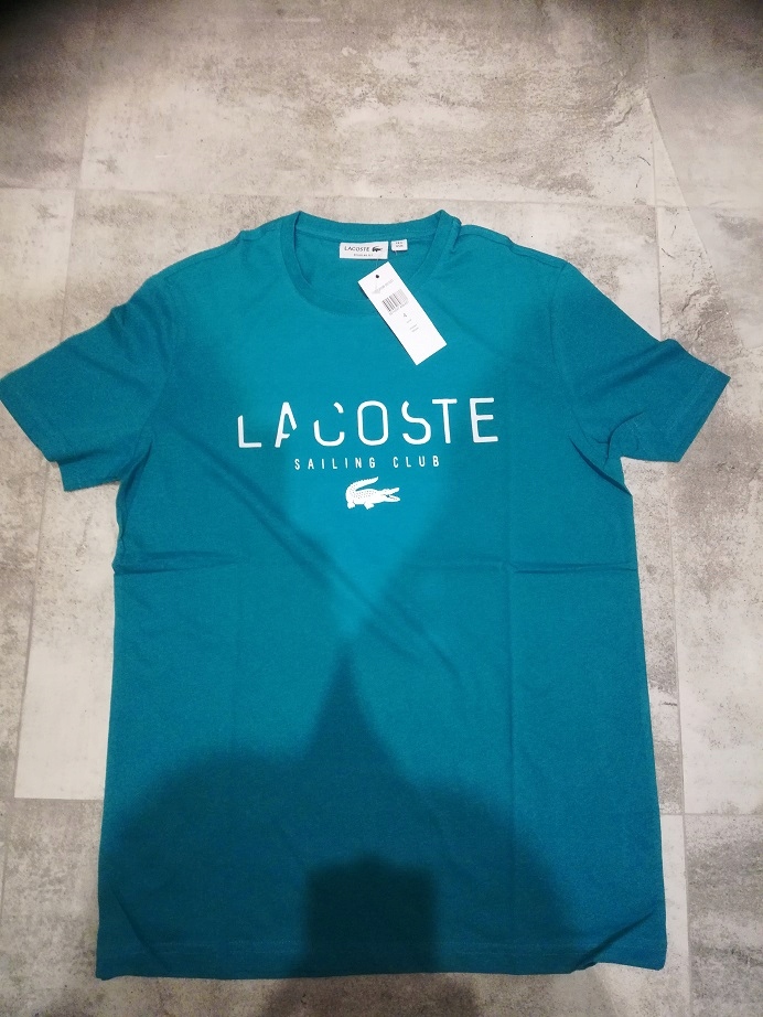 Nowy, oryginalny luźny T-shirt Lacoste