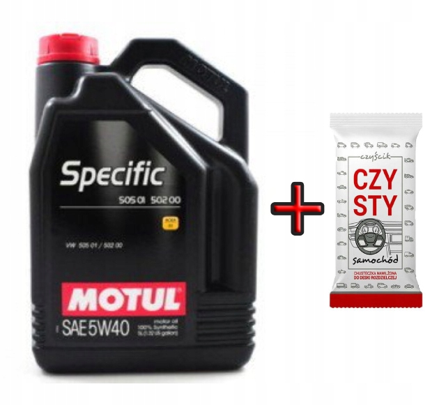 Olej MOTUL Specific 505 01-502 00 5w40 5L + CZYSTY