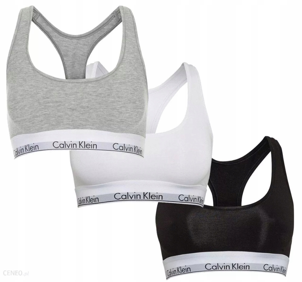 - 50% CALVIN KLEIN 3-PACK TOP BIUSTONOSZE M