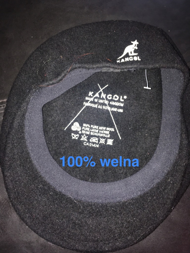 Kangol nowy kaszkiet 100% welna rozm. M BCM