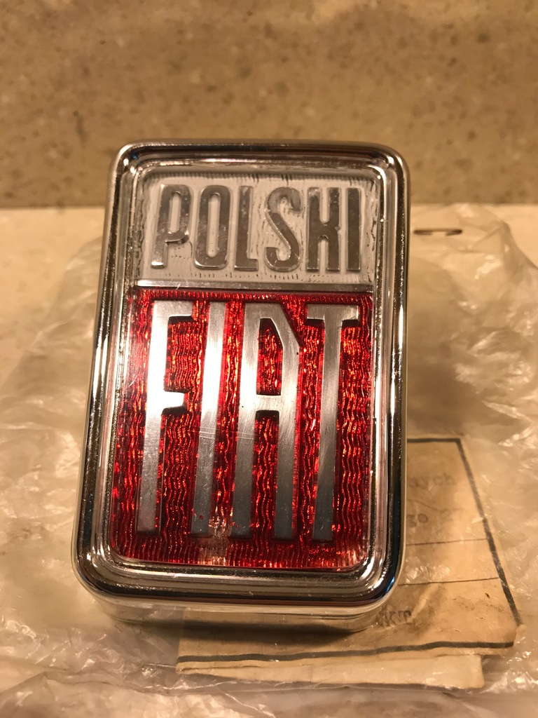 POLSKI FIAT znaczek emblemat 125p atrapa NOWY