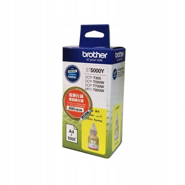 Brother Tusz BT5000Y Yellow 5k do DCP-T300,