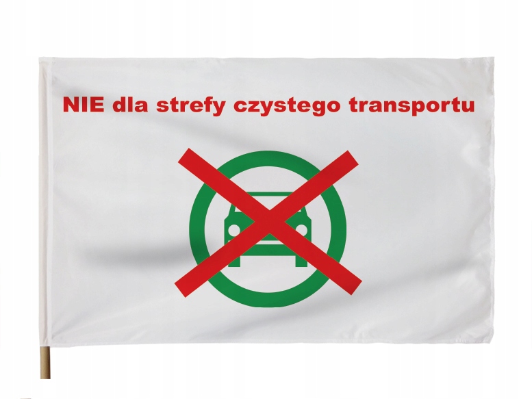 Flaga Strefa Czystego Transportu 110x70 cm Powietrza