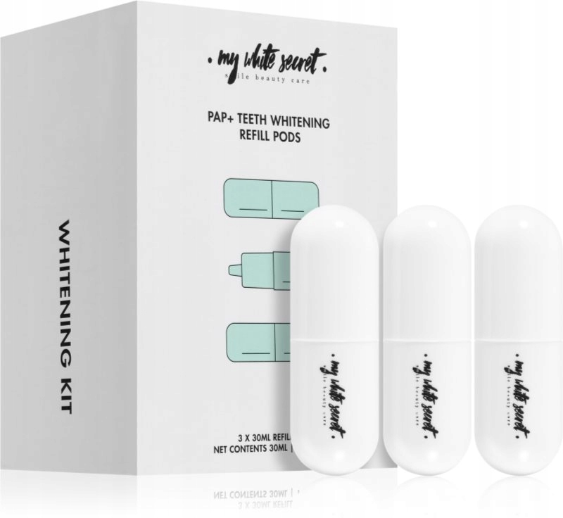 My White Secret PAP+ Teeth Whitening Refill Pods aktywujący żel wybielający