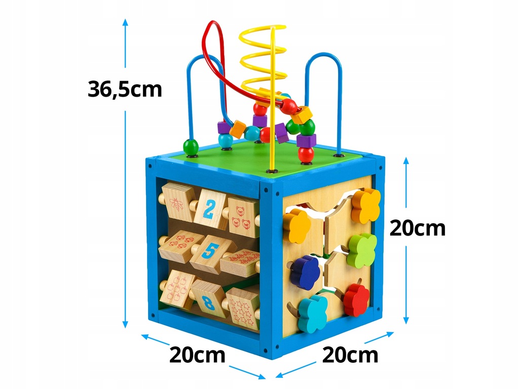 Купить ДЕРЕВЯННЫЙ РАЗВИВАЮЩИЙ КУБ KINDERPLAY 5 в 1: отзывы, фото, характеристики в интерне-магазине Aredi.ru