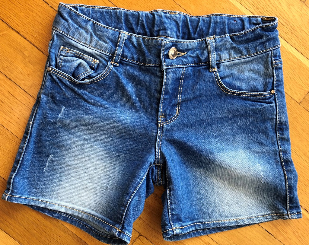 Szorty, krótkie spodenki JEANSOWE 140cm ZARA