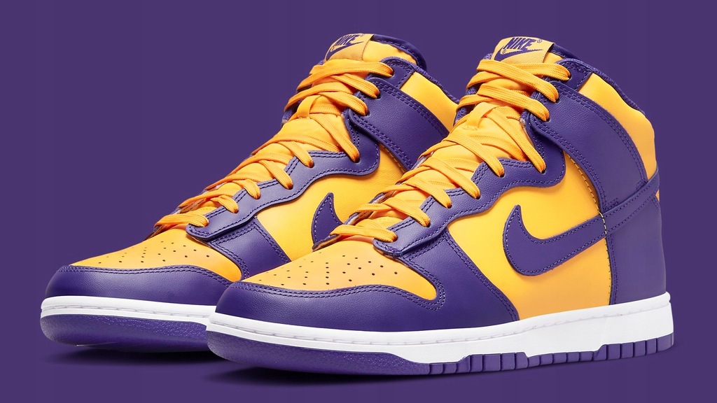 Buty Nike Dunk High Lakers 45 US11 29cm - 13076363960